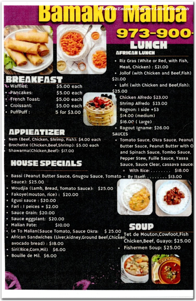 menu image