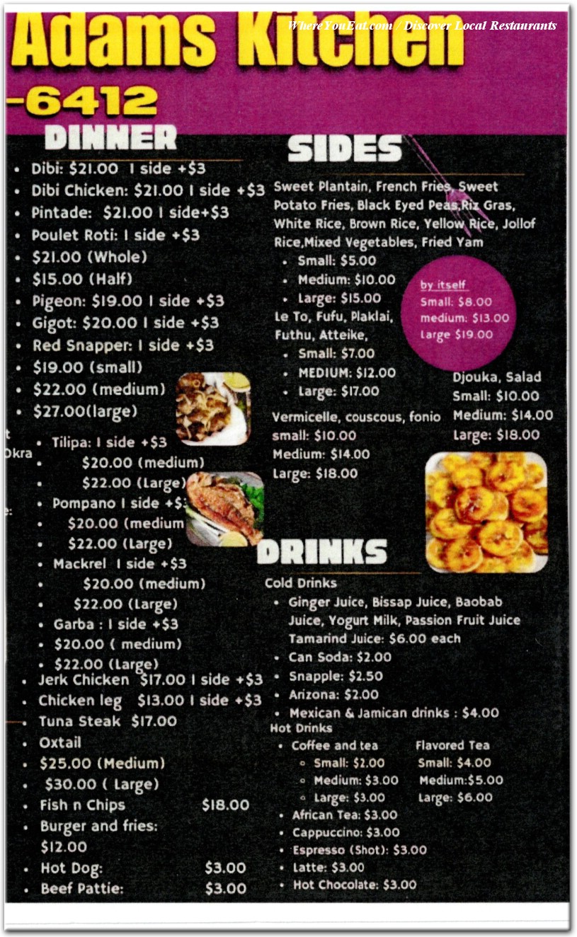 menu image