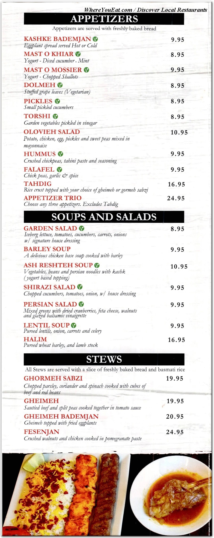 menu image