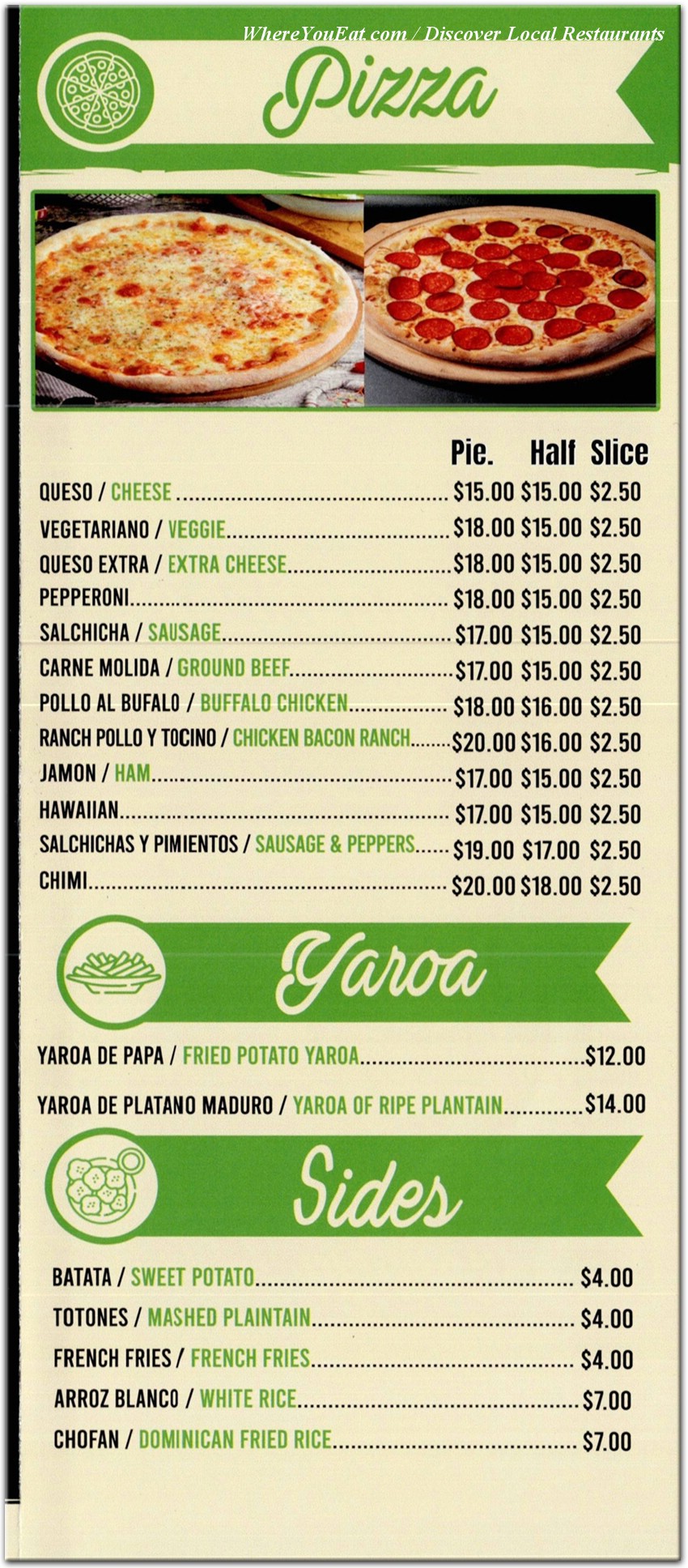 menu image