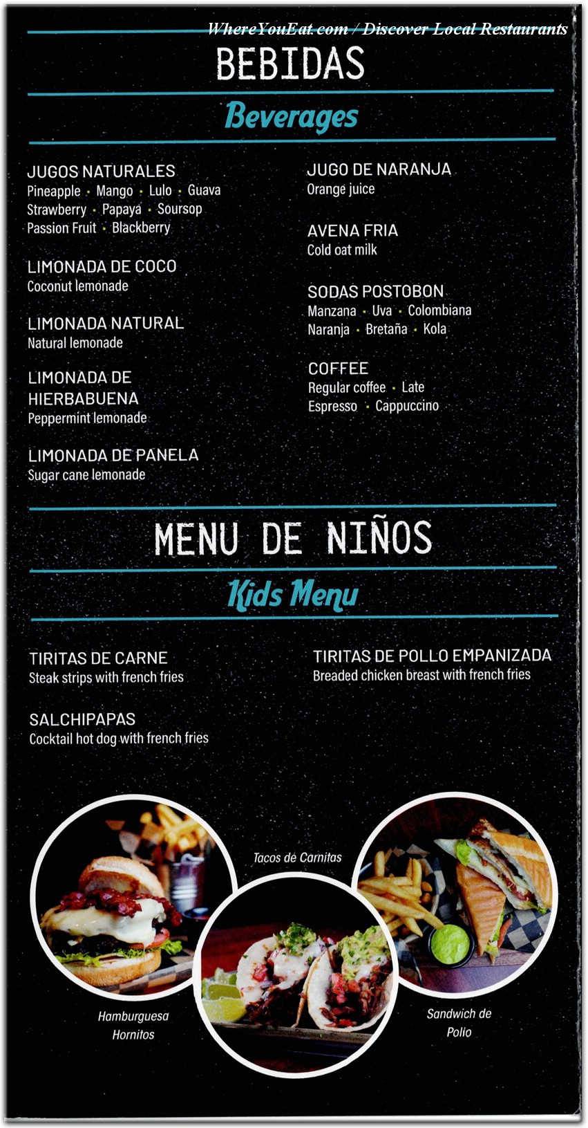 menu image
