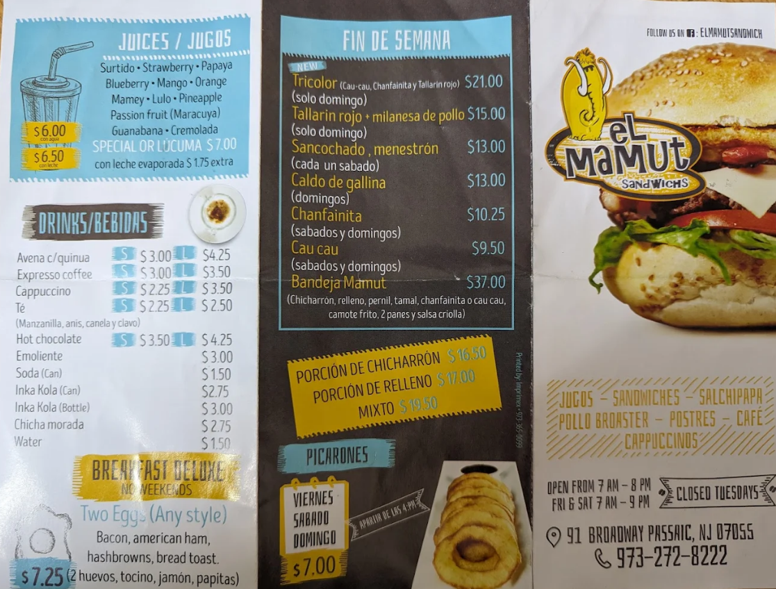 menu image