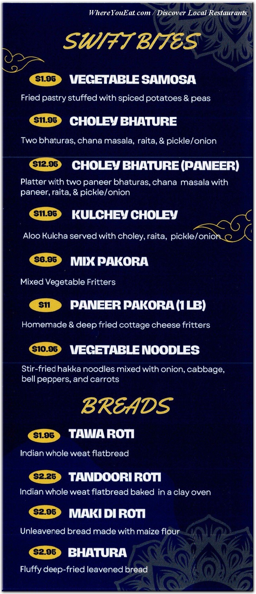 menu image