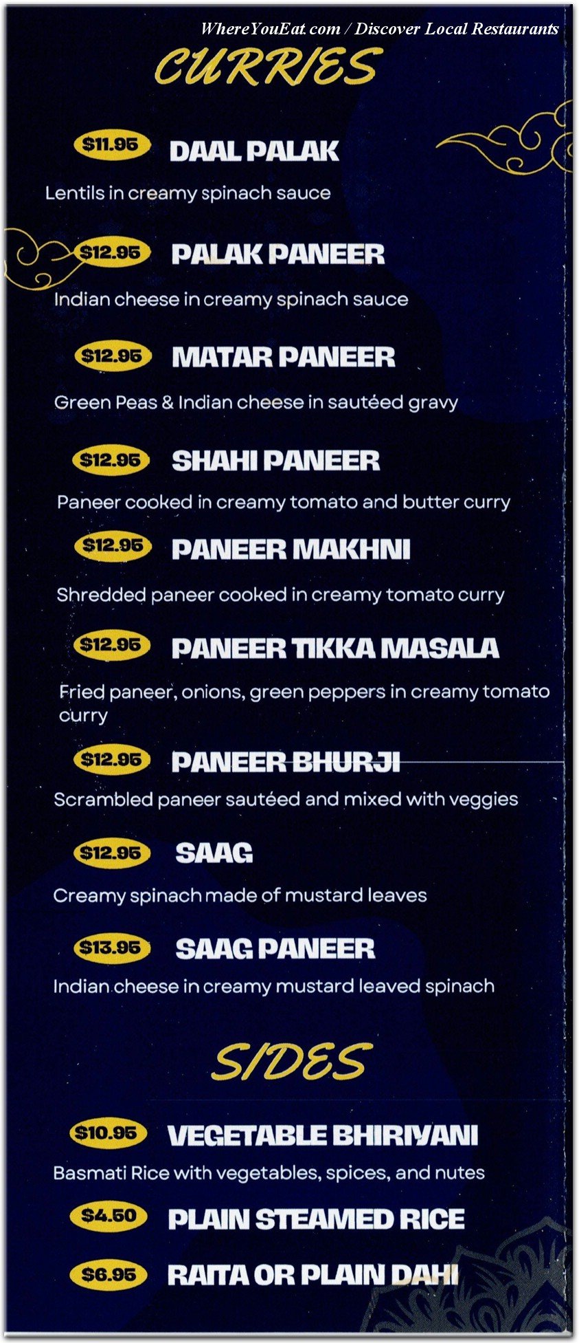 menu image