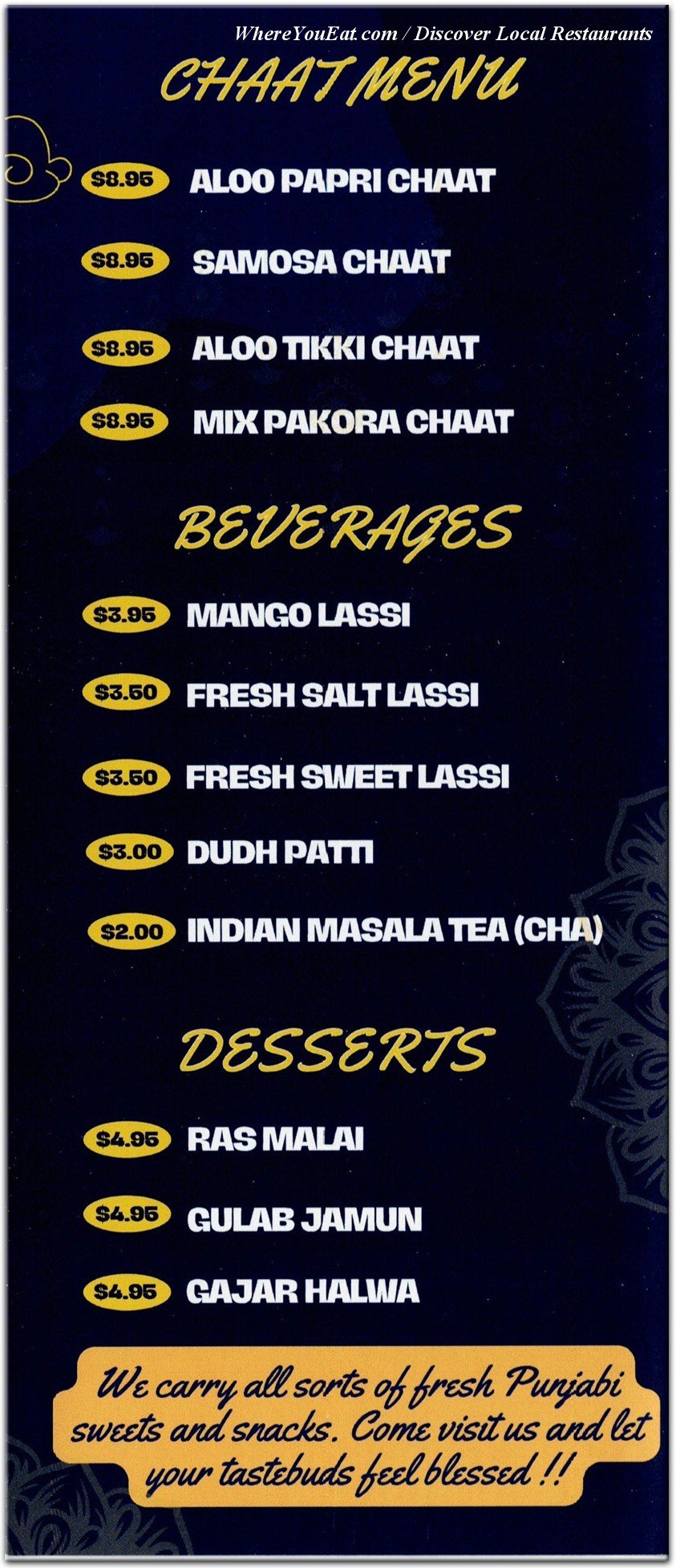 menu image