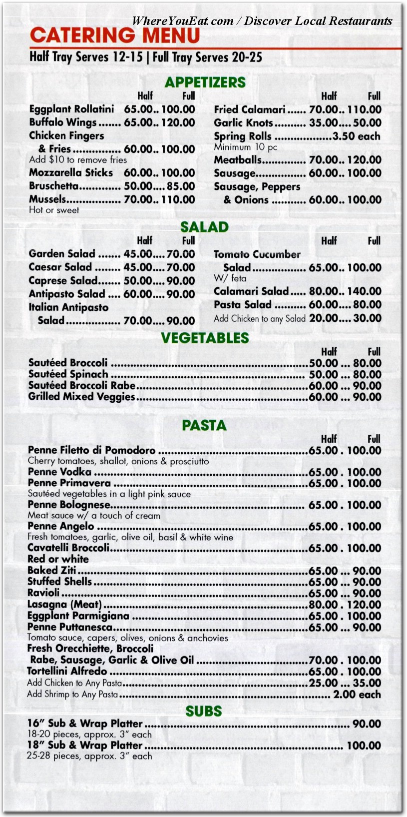 menu image