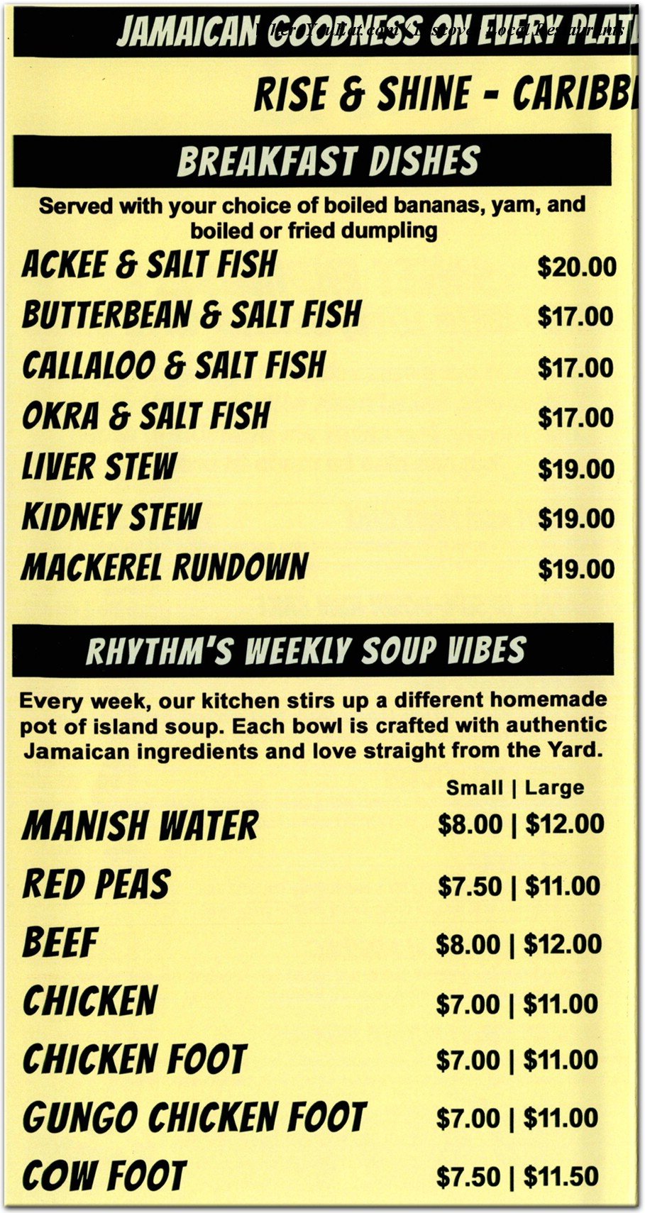 menu image