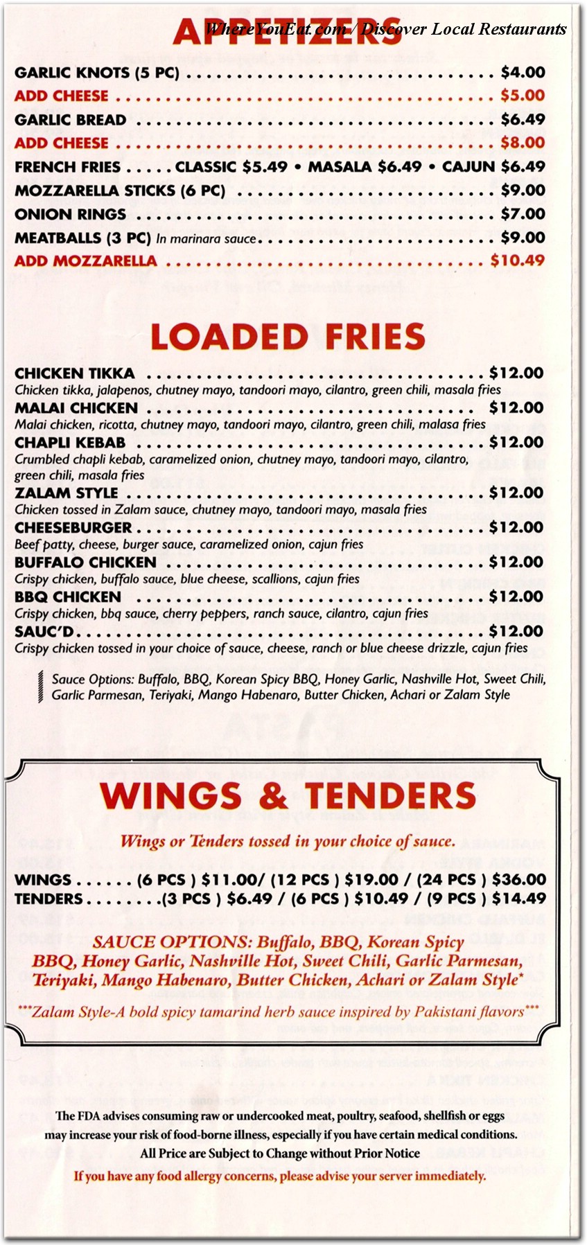 menu image