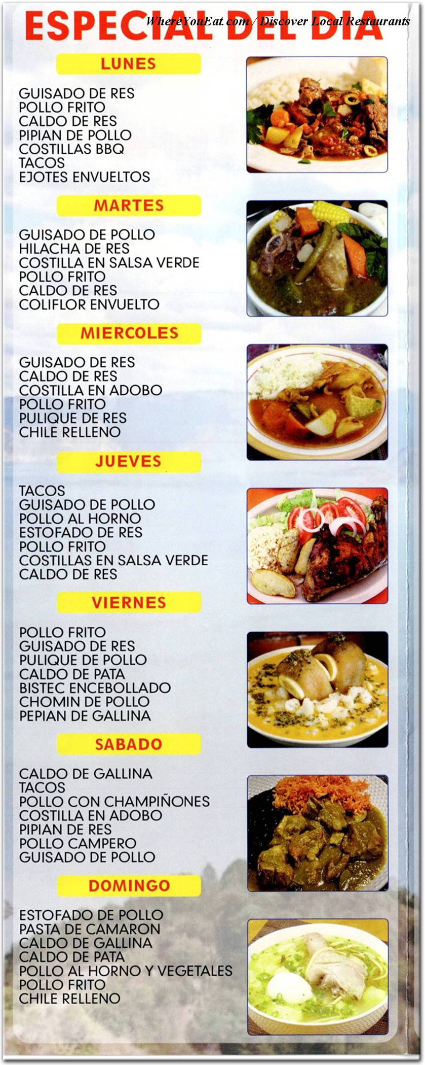 menu image