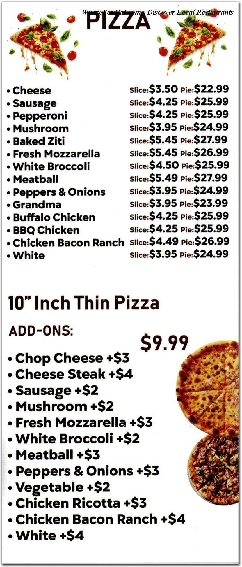 menu image