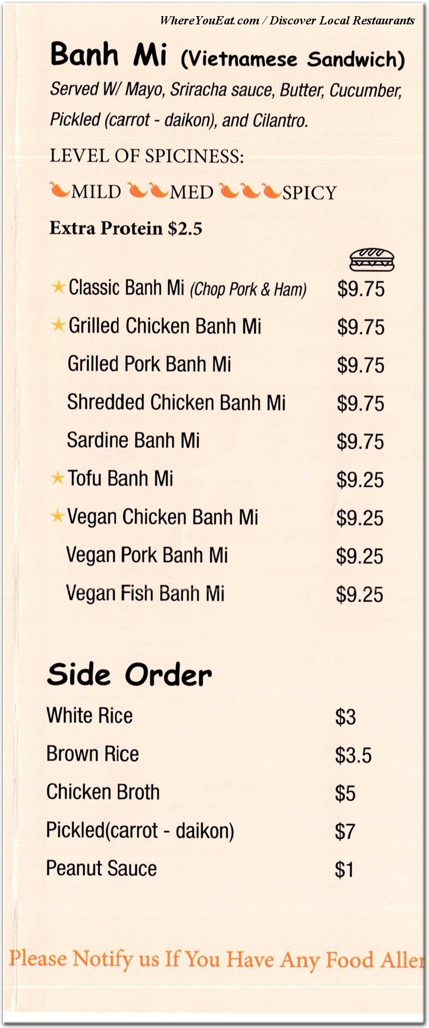 menu image