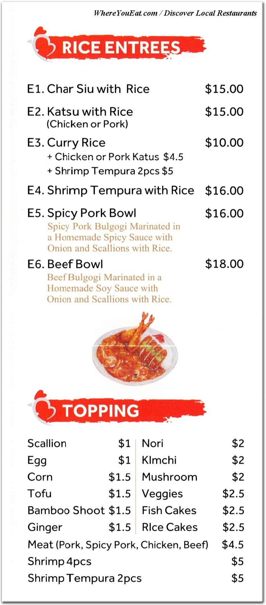 menu image
