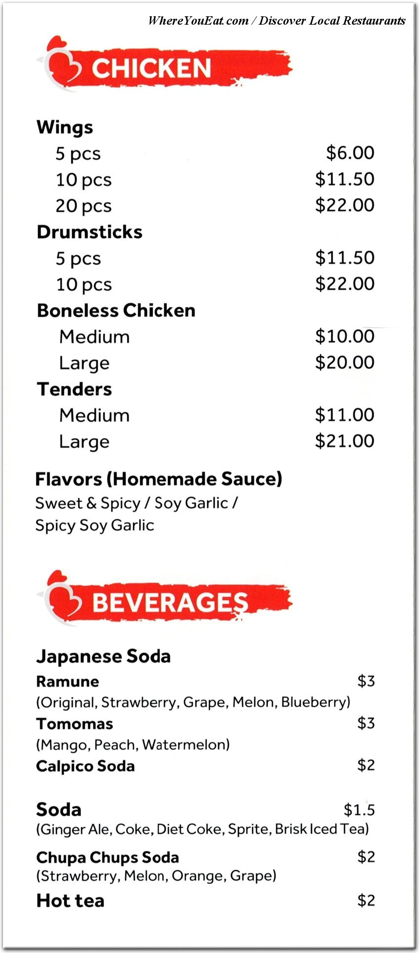 menu image
