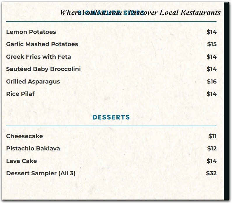 menu image