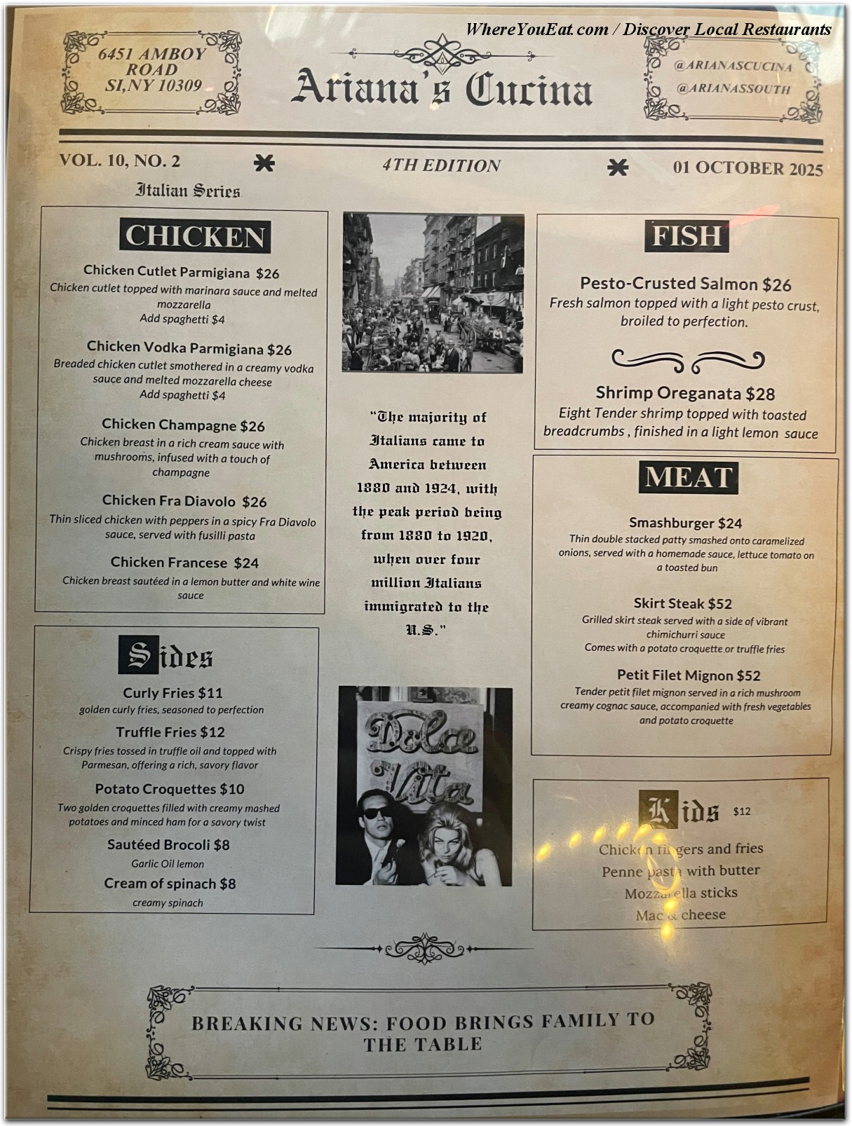 menu image