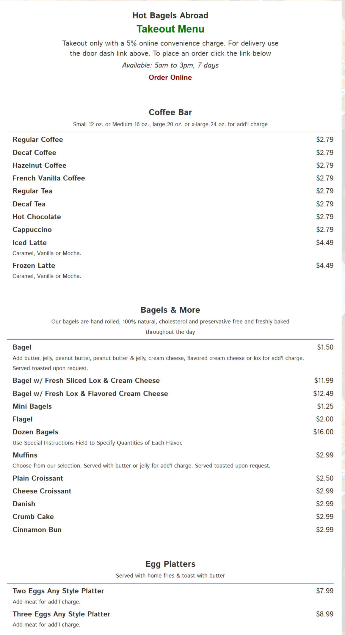 menu image