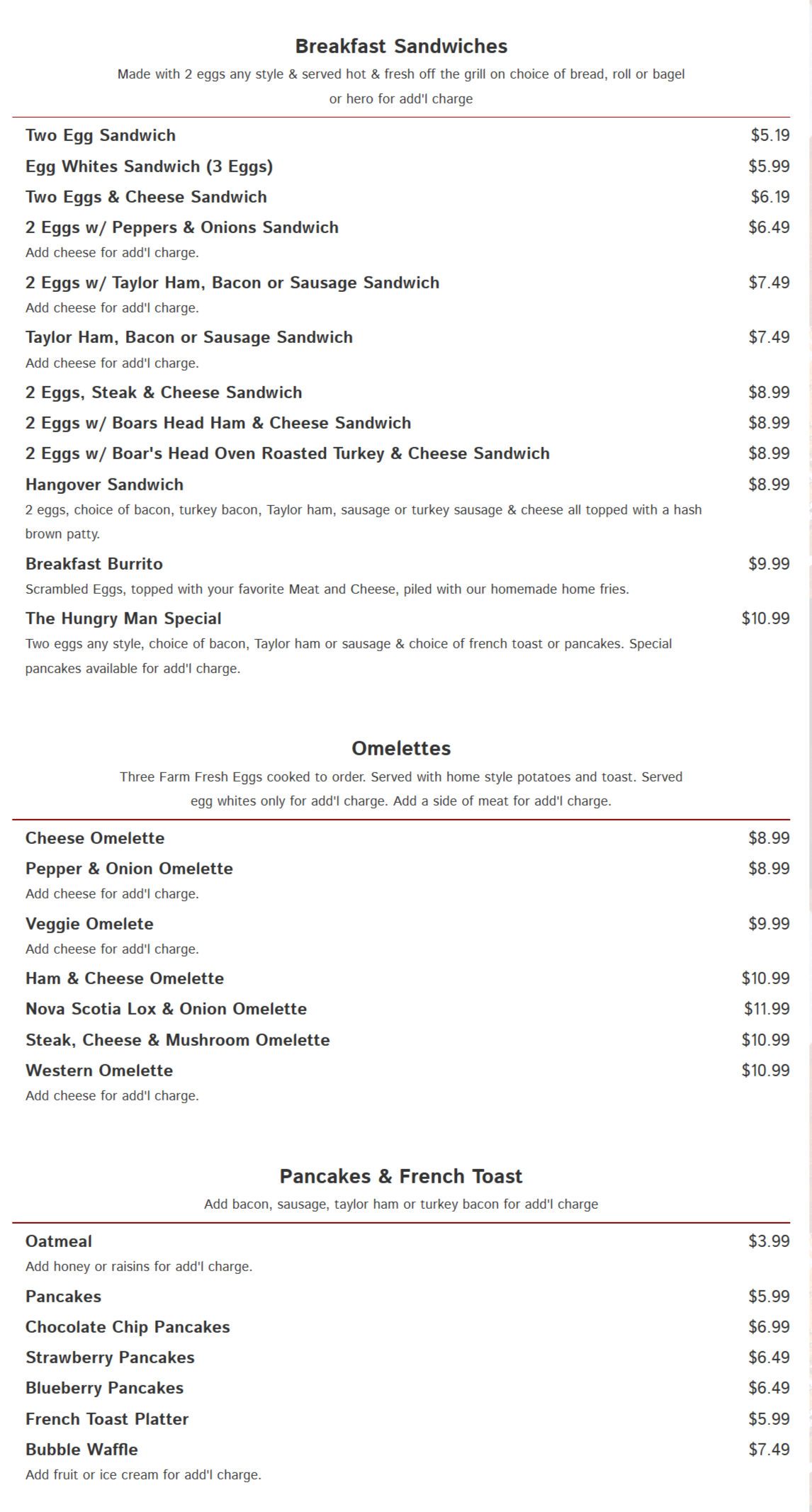 menu image