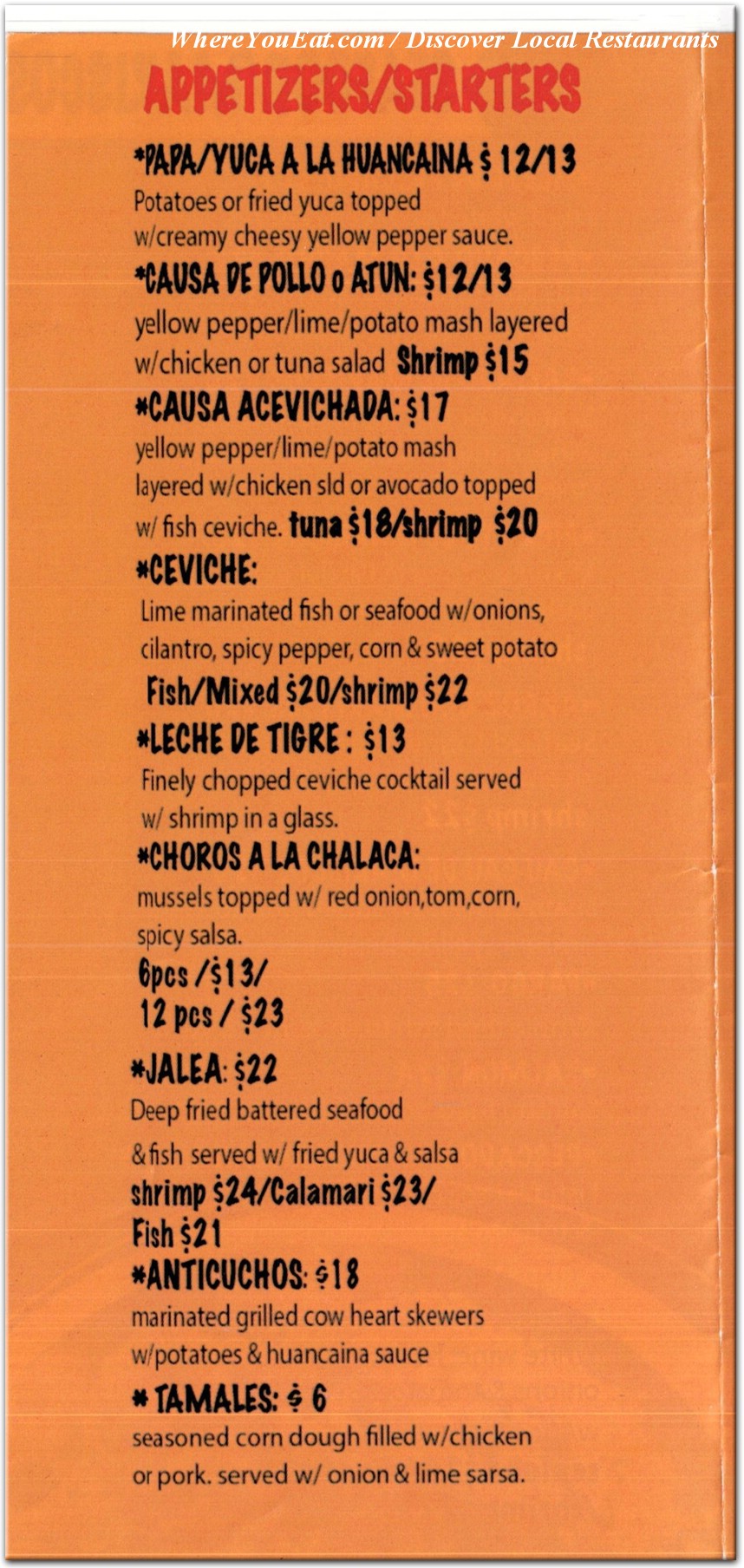 menu image