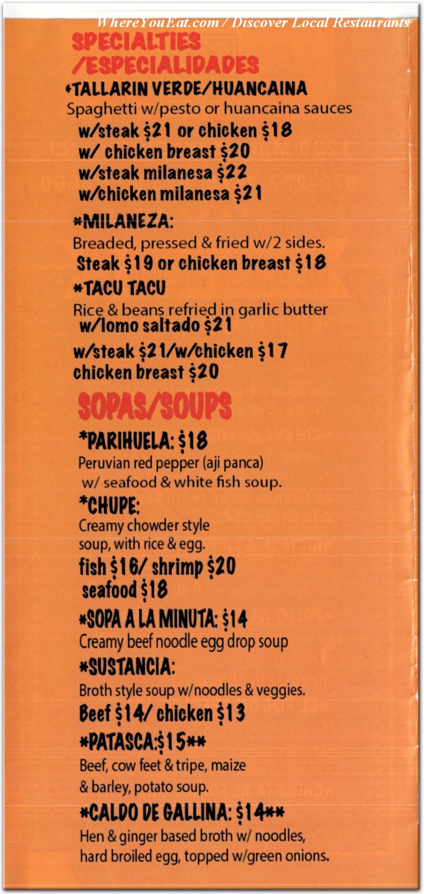 menu image
