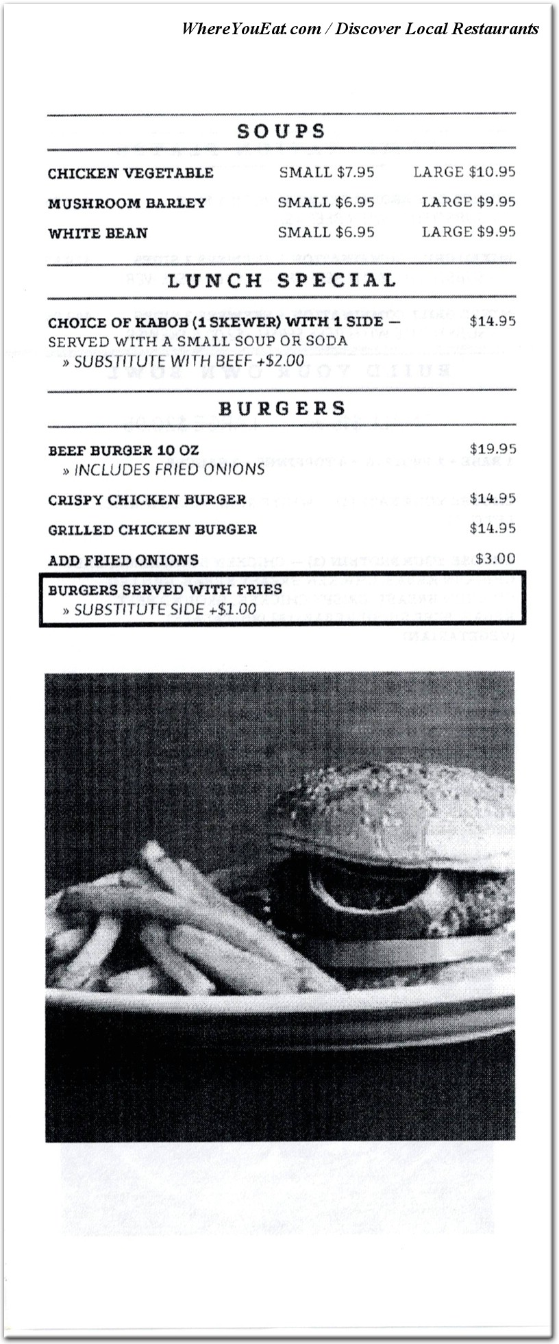 menu image