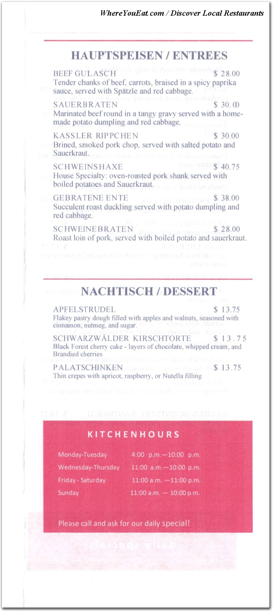 menu image