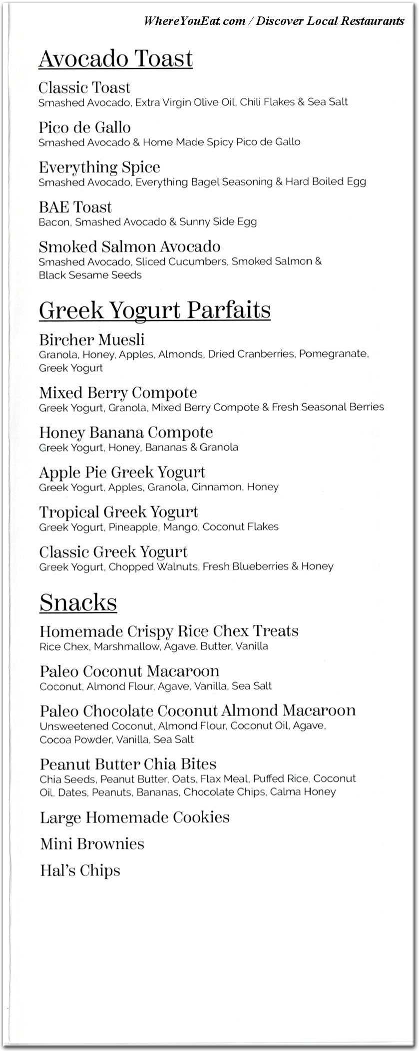 menu image