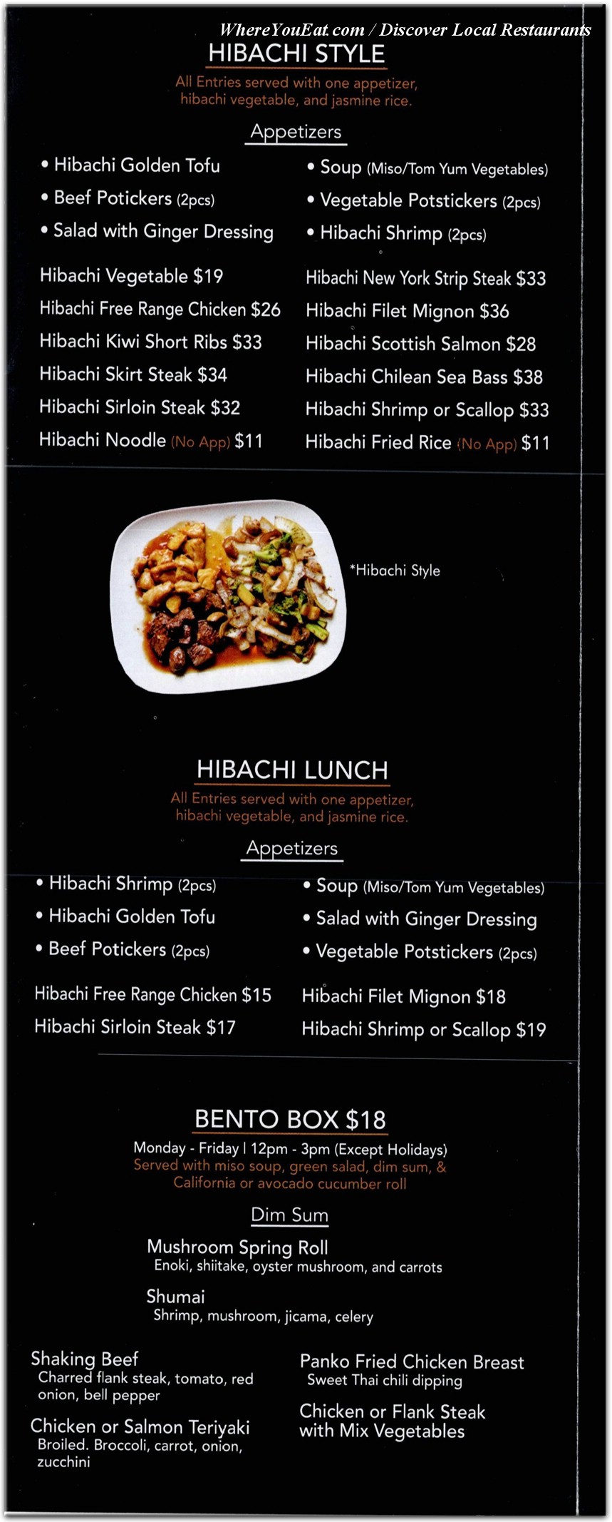 menu image