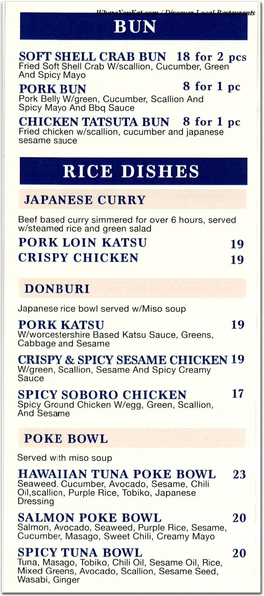 menu image
