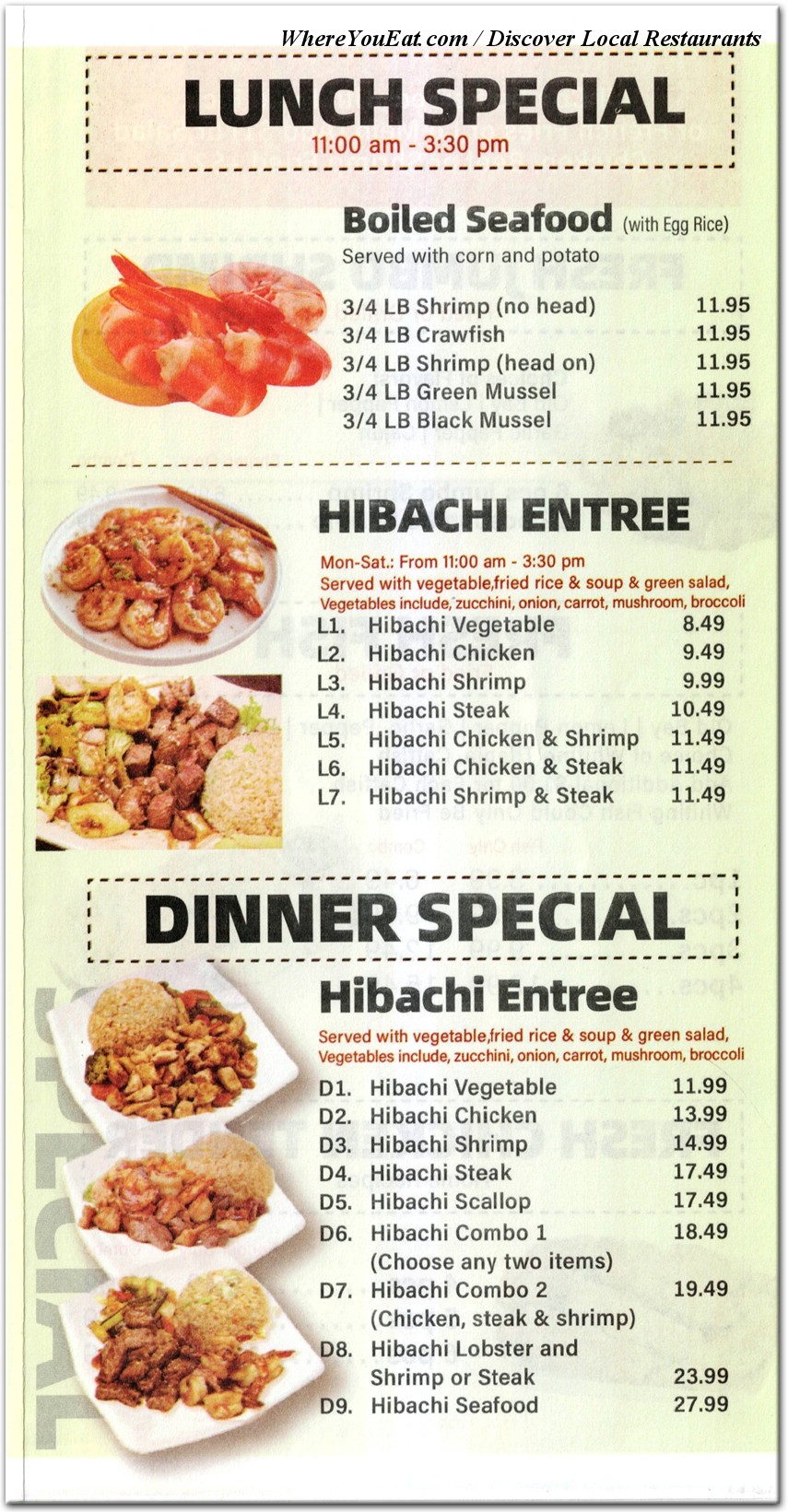 menu image