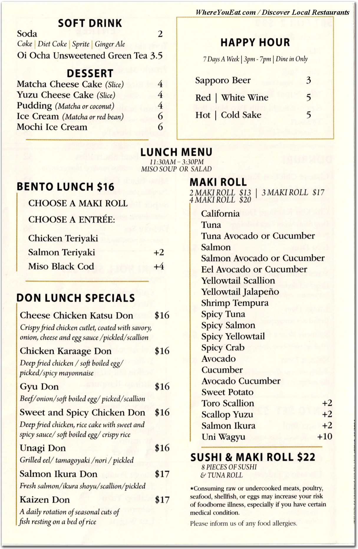 menu image