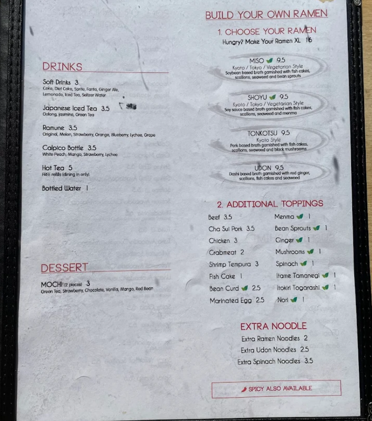 menu image