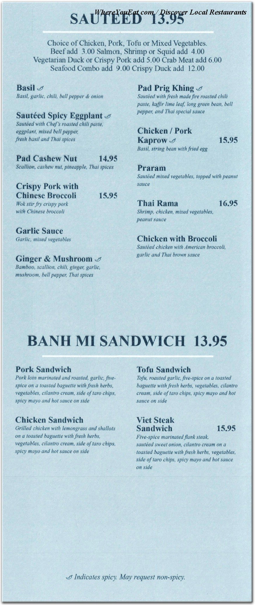 menu image