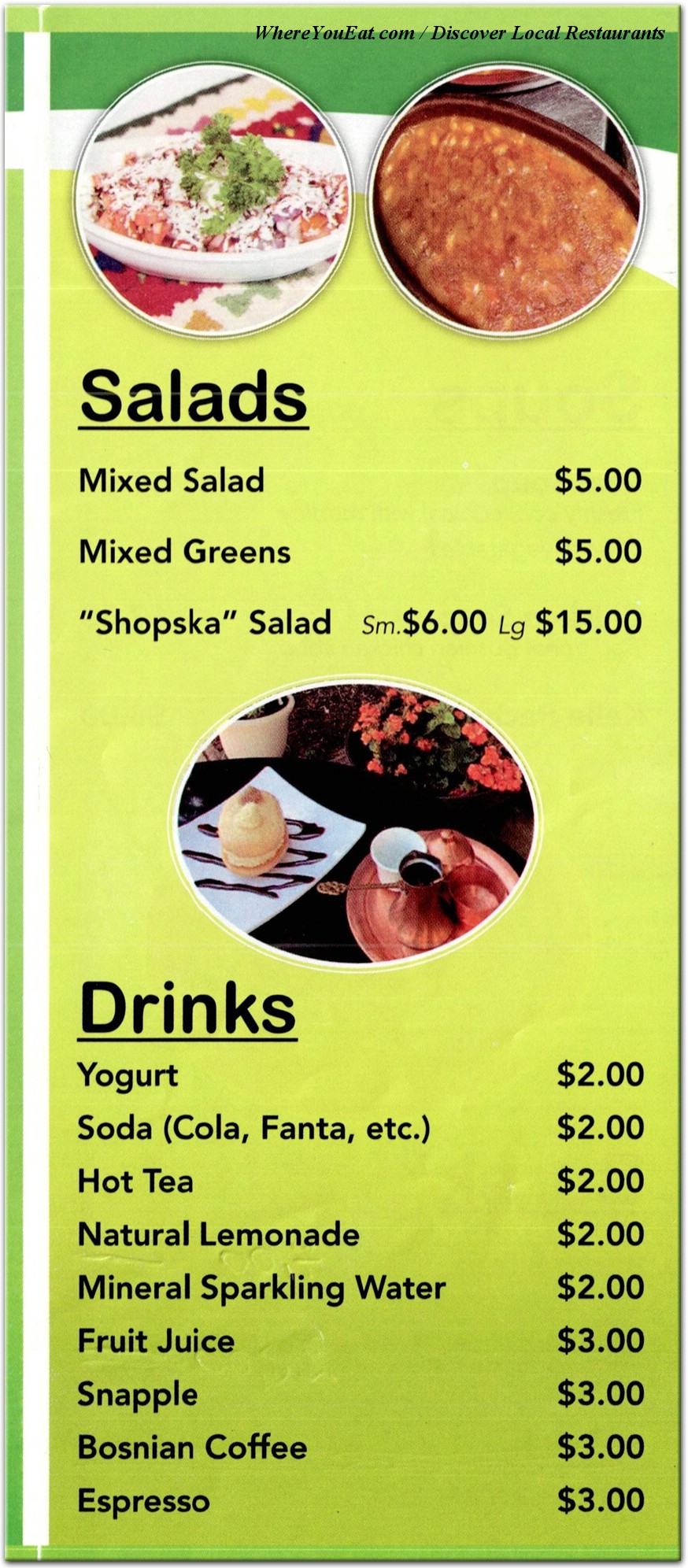 menu image