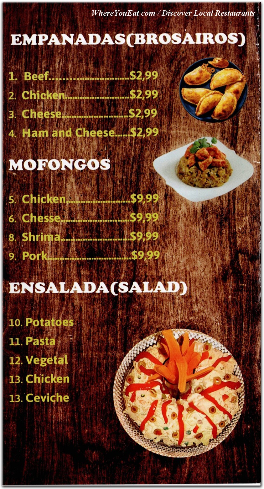 menu image