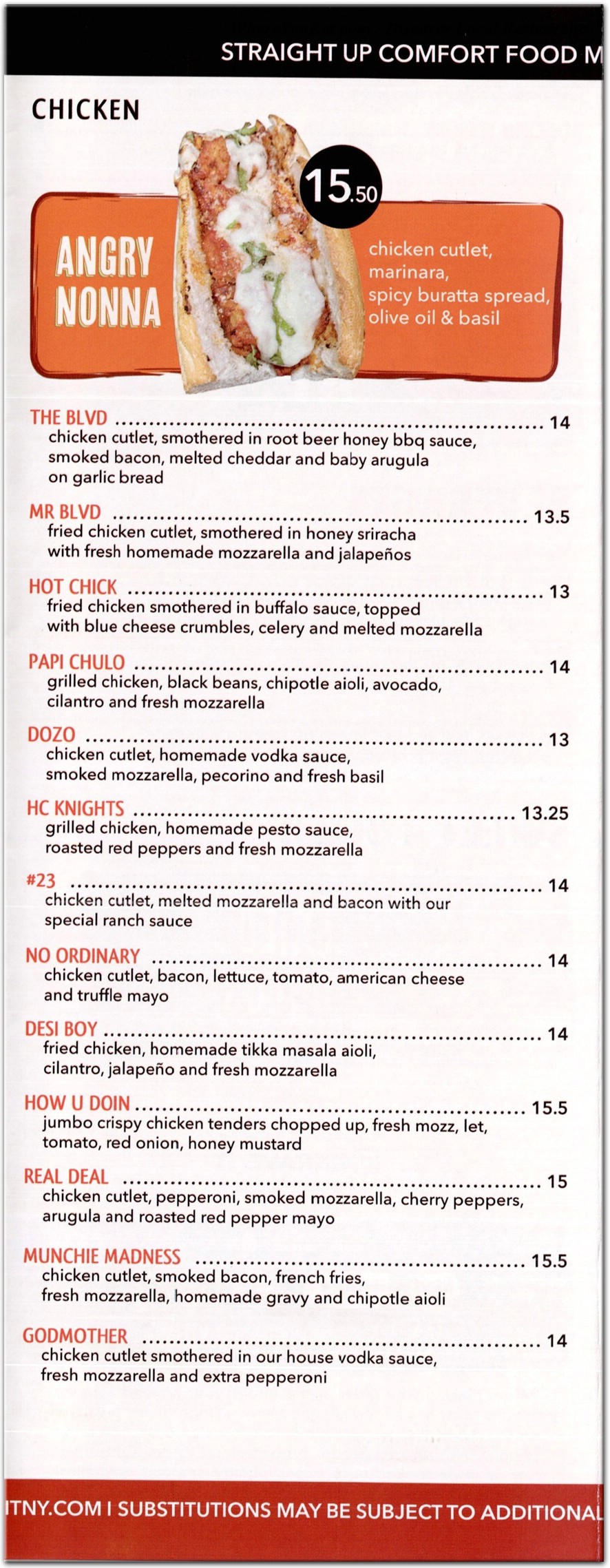 menu image