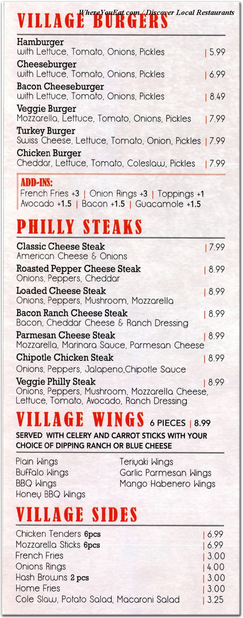 menu image