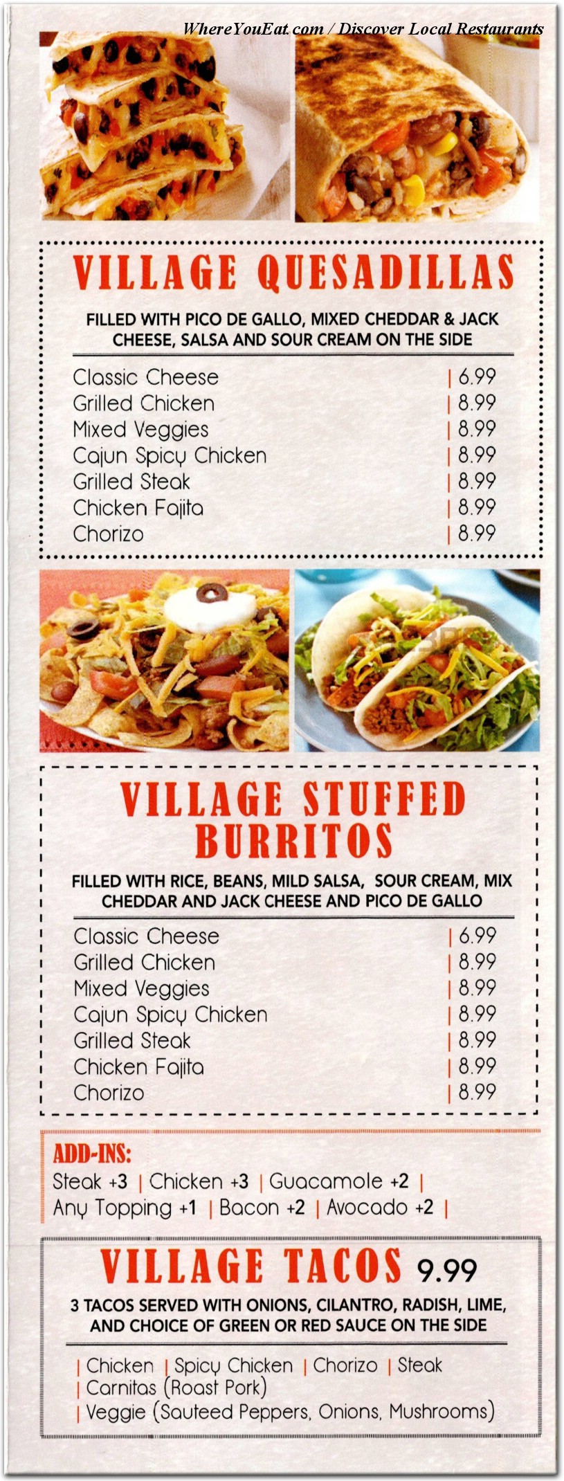 menu image