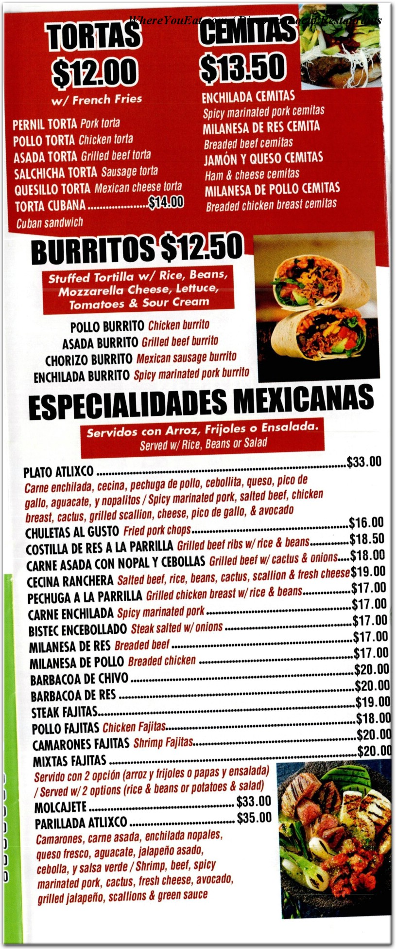 menu image