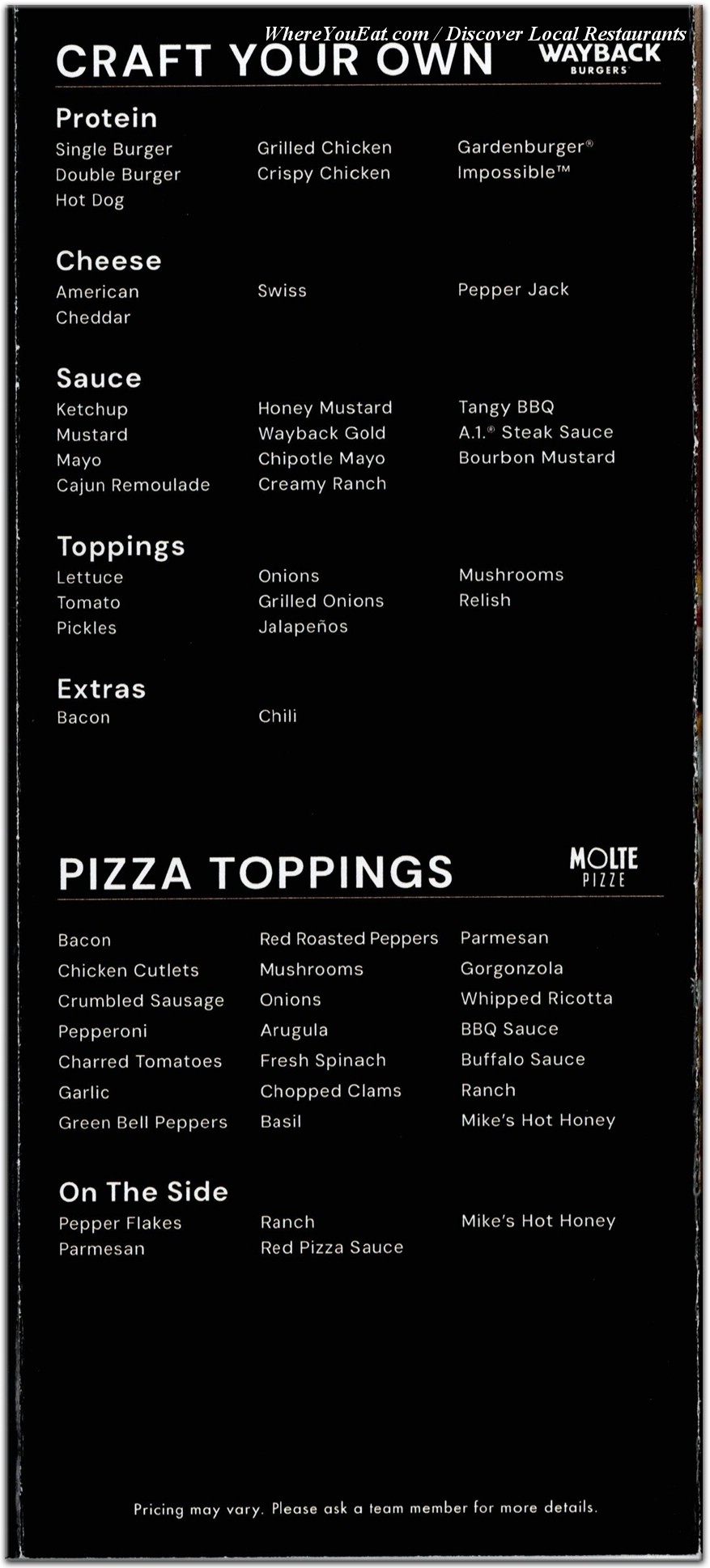 menu image