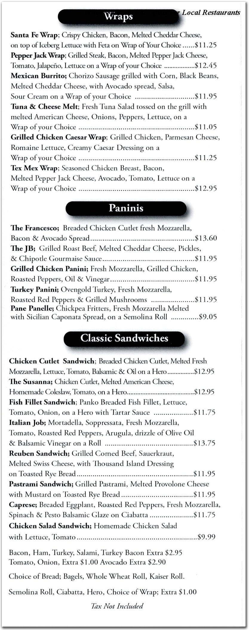 menu image