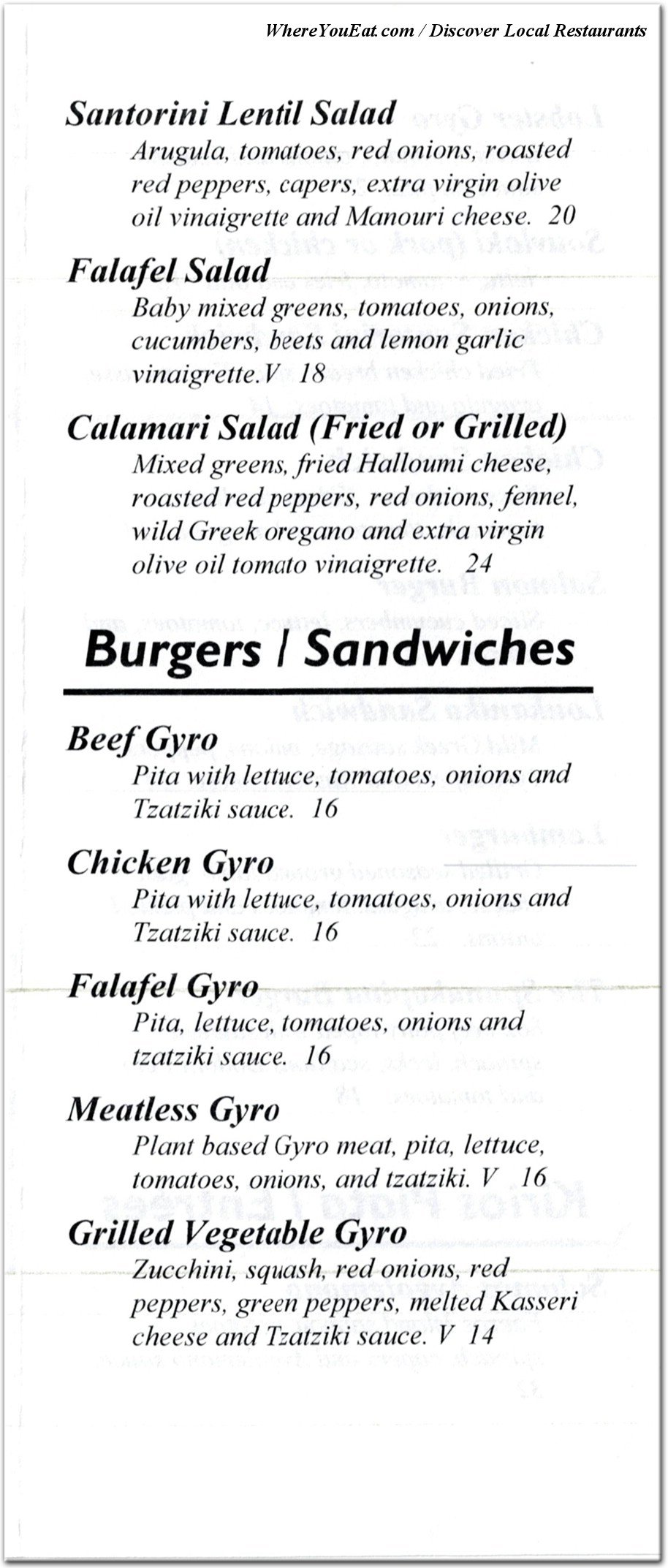 menu image