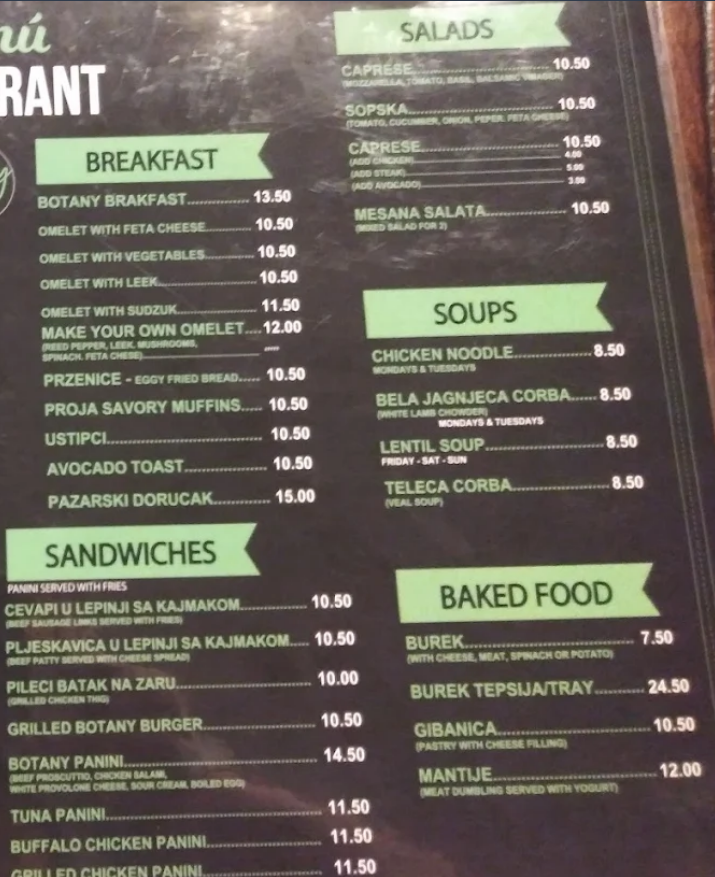 menu image
