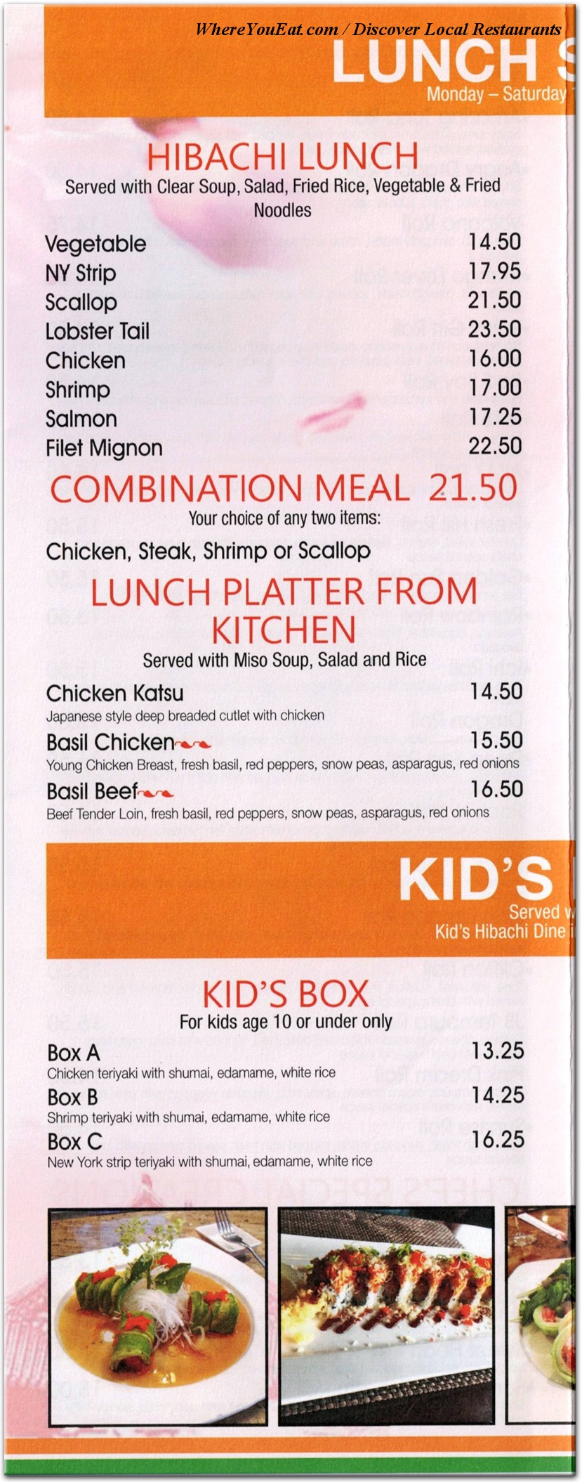 menu image