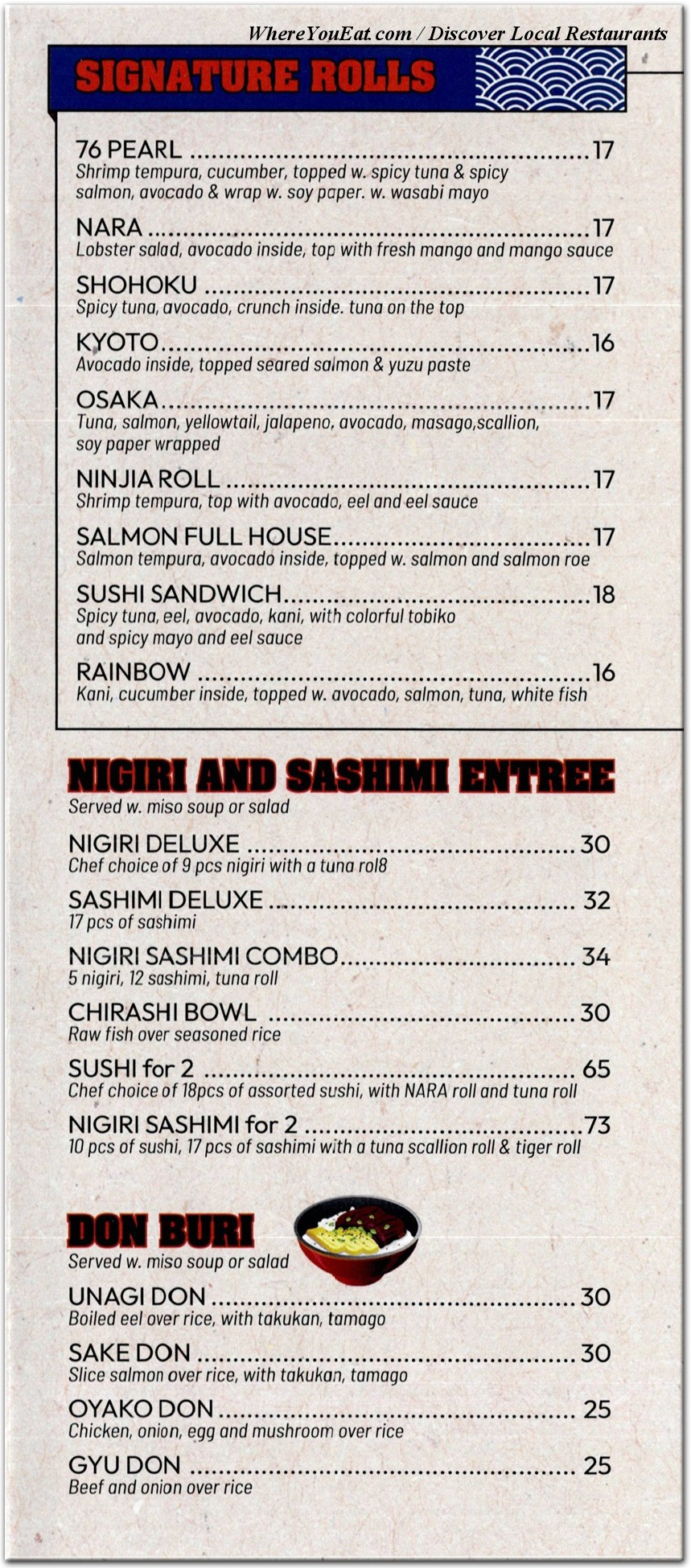 menu image