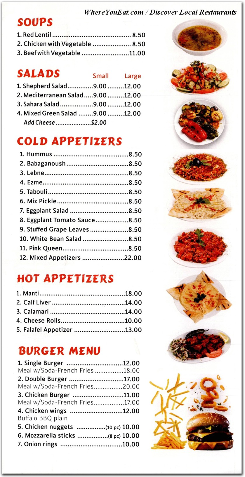 menu image