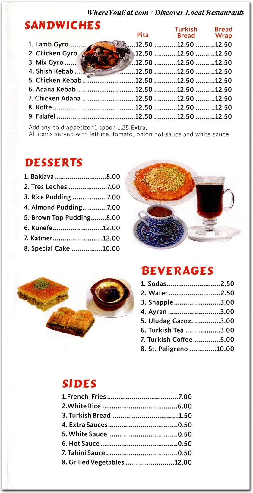 menu image