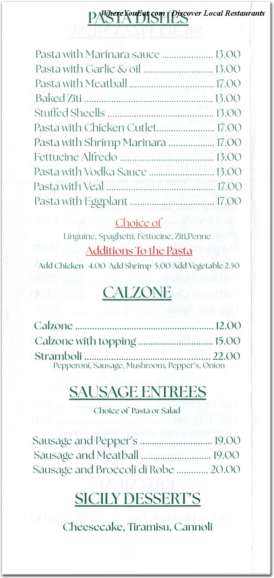 menu image