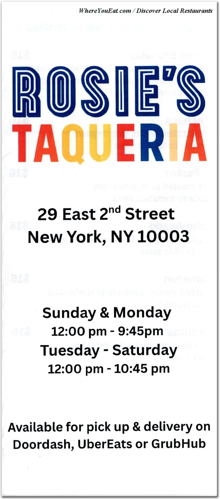 menu image