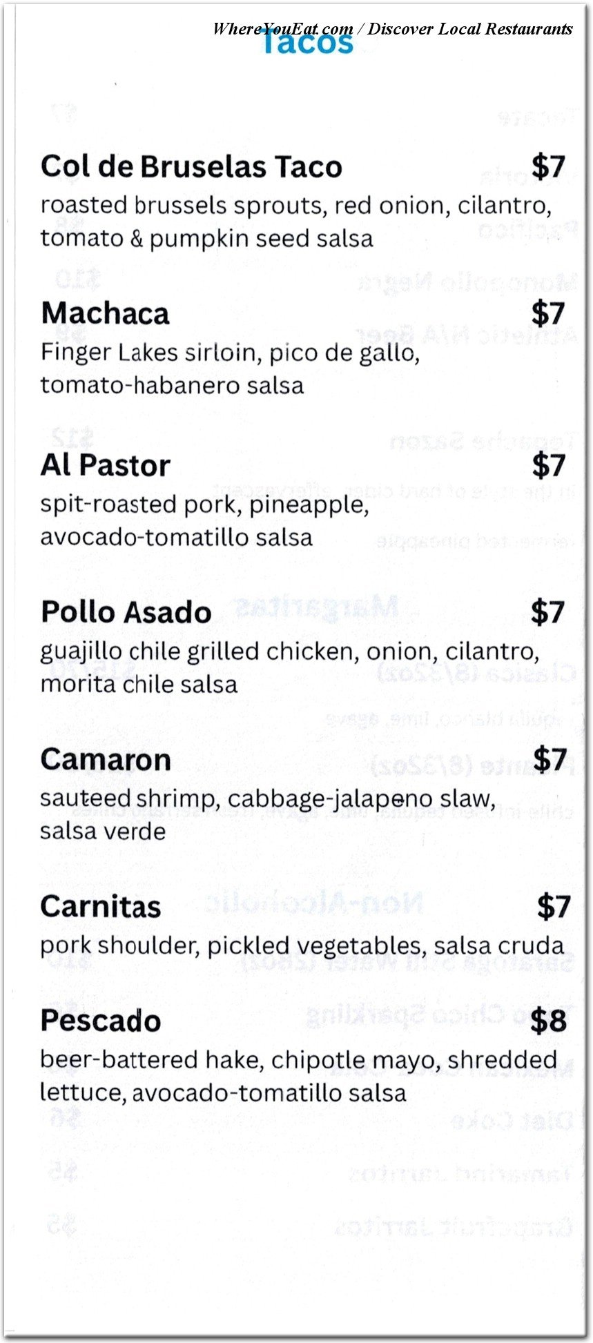 menu image