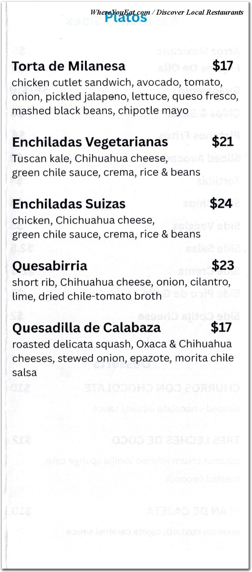 menu image